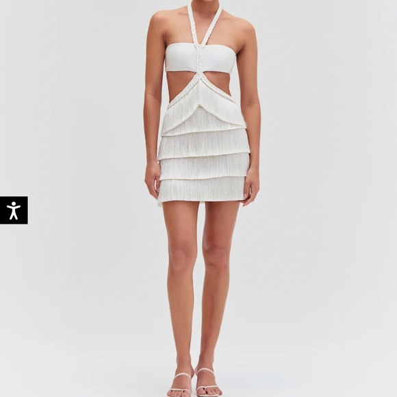 PATBO X CAMILA COELHO JERSEY SANDS BRAIDED MINI DRESS - Picture 4 of 6